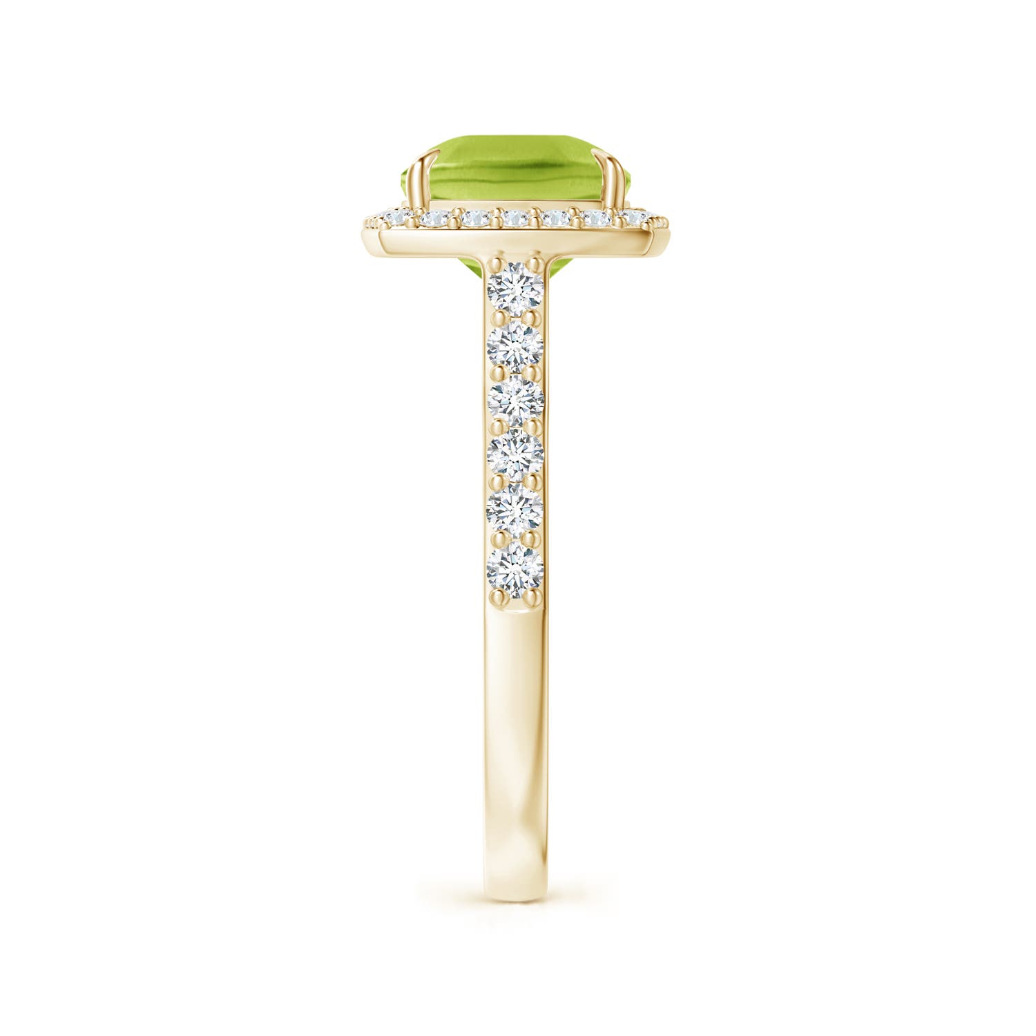 AA - Peridot / 3.41 CT / 14 KT Yellow Gold