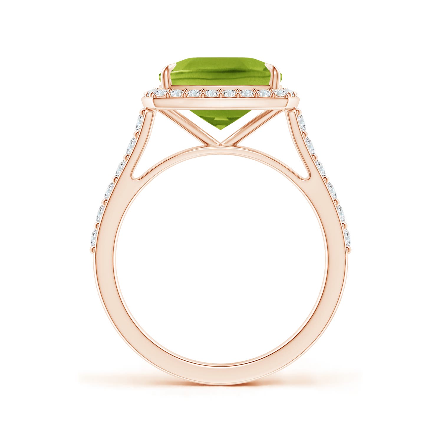 AAA - Peridot / 3.41 CT / 14 KT Rose Gold