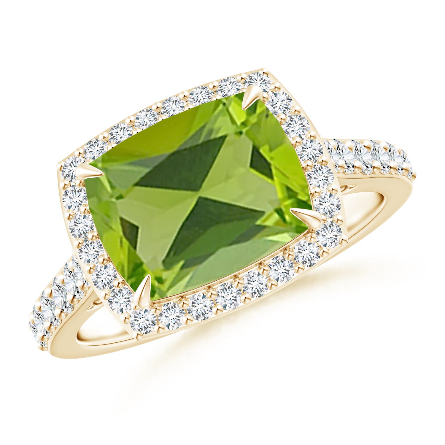 AAA - Peridot / 3.41 CT / 14 KT Yellow Gold