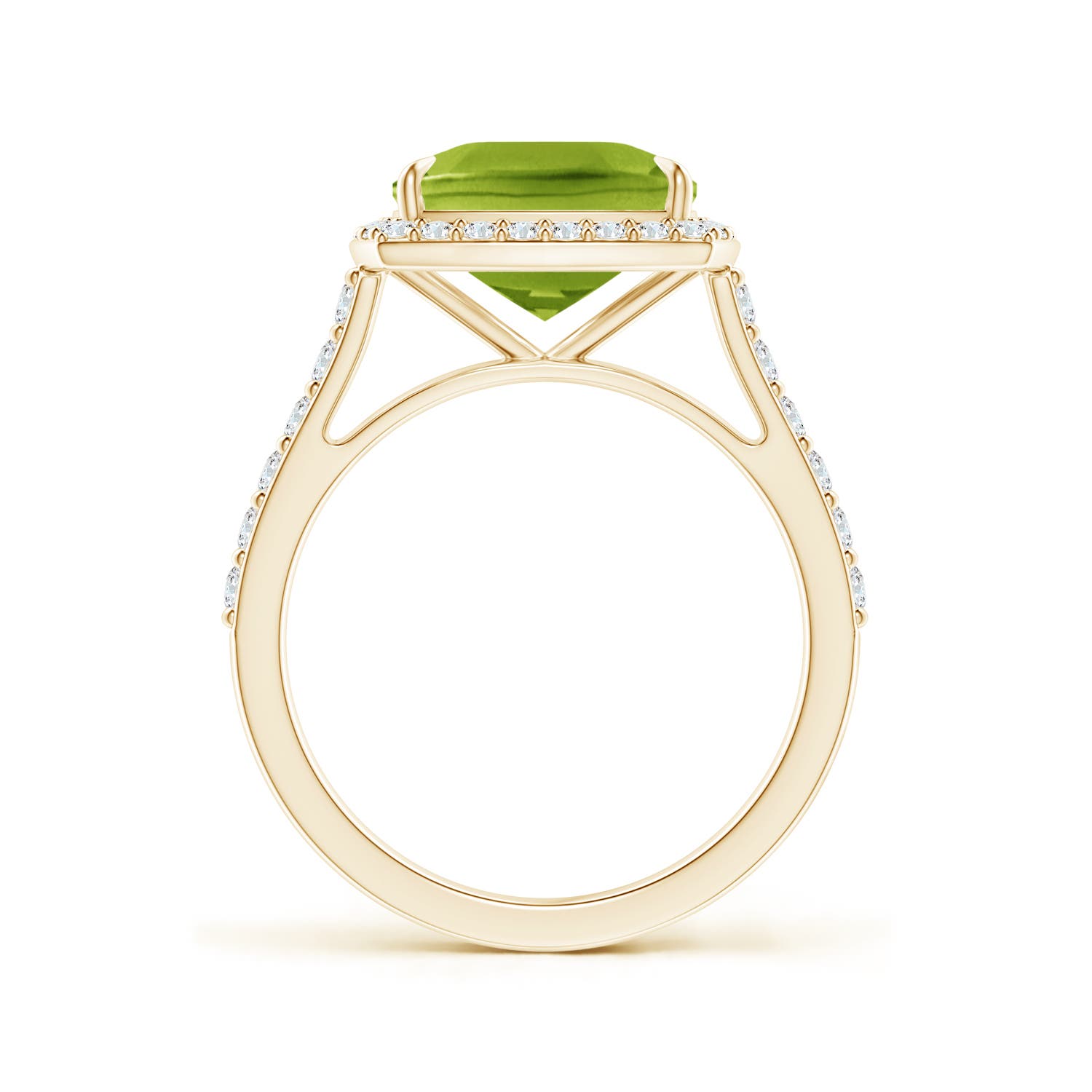 AAA - Peridot / 3.41 CT / 14 KT Yellow Gold