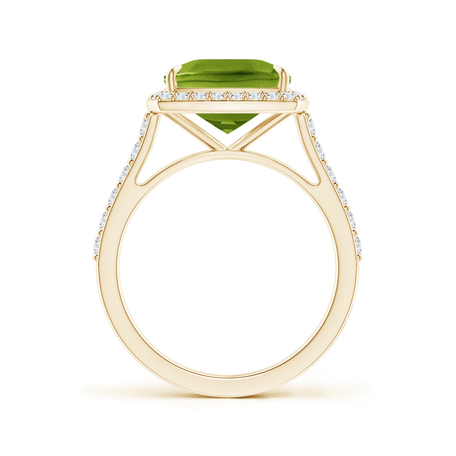 AAAA - Peridot / 3.41 CT / 14 KT Yellow Gold