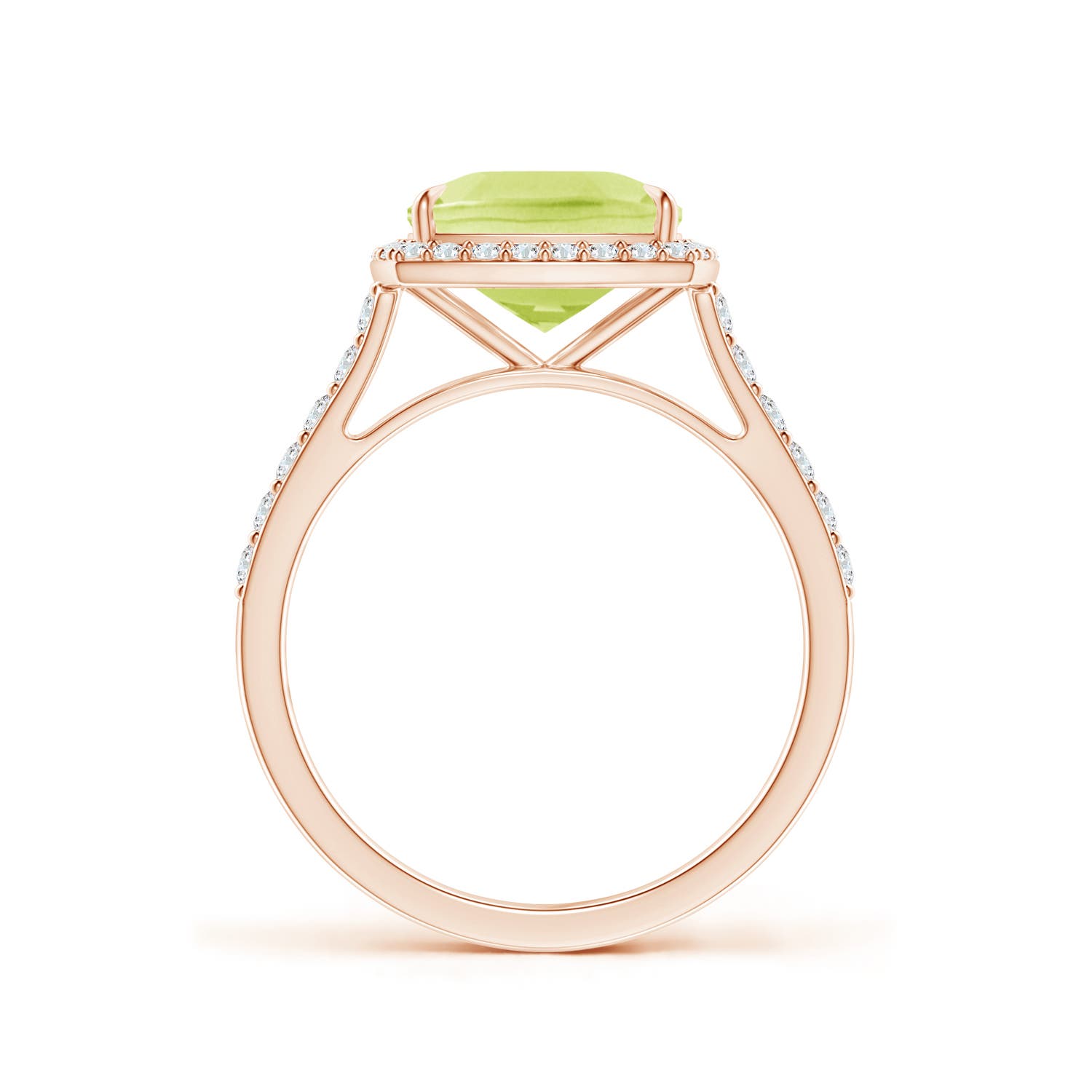 A - Peridot / 2.51 CT / 14 KT Rose Gold