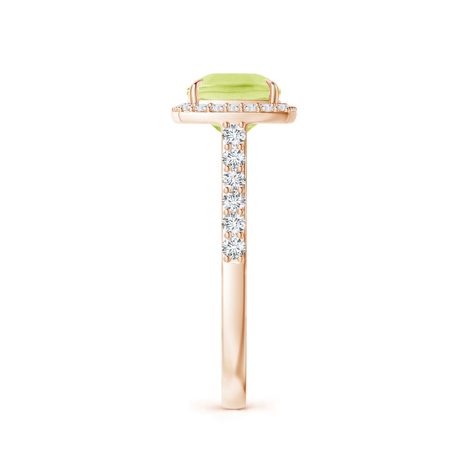 A - Peridot / 2.51 CT / 14 KT Rose Gold