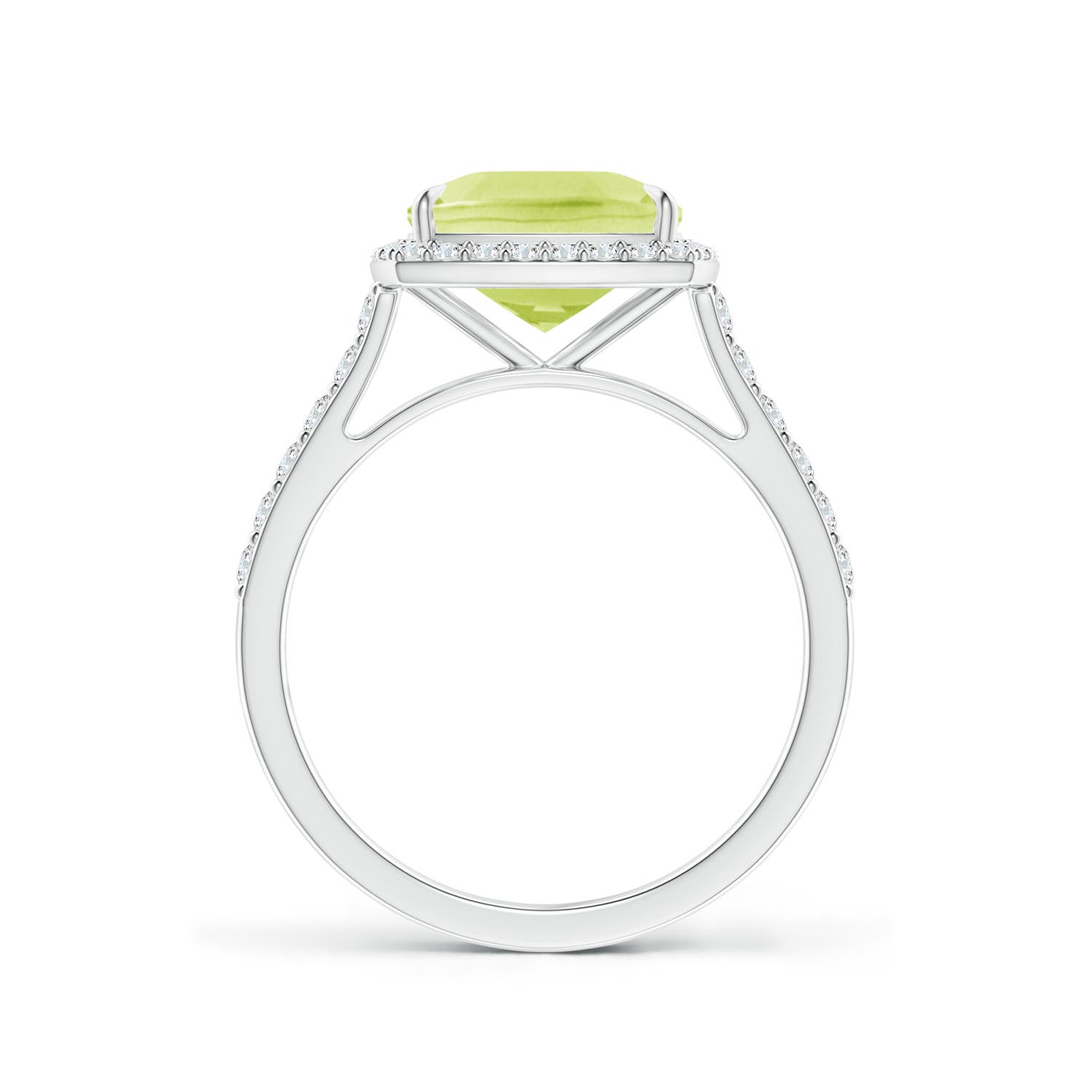 A - Peridot / 2.51 CT / 14 KT White Gold