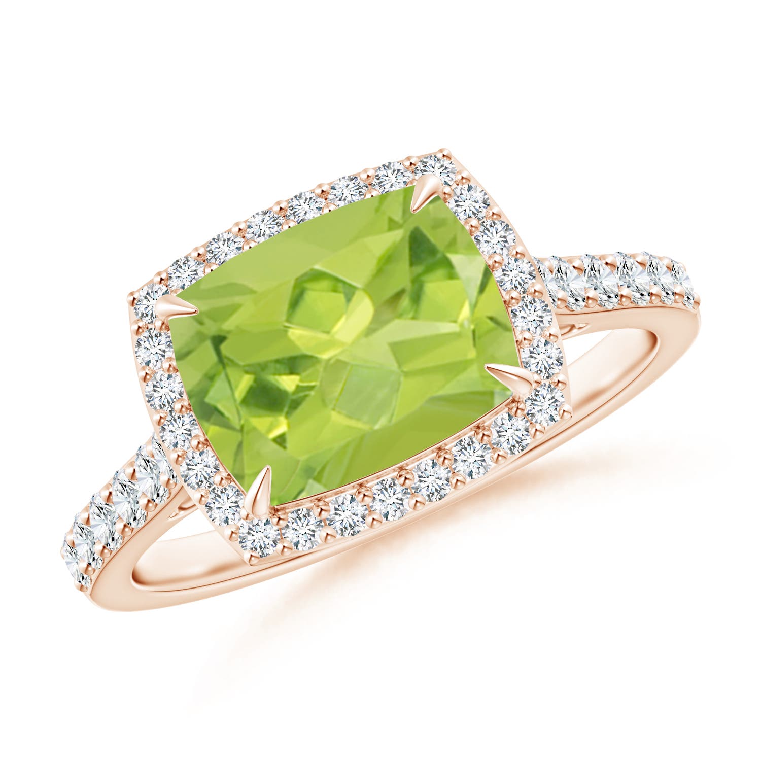 AA - Peridot / 2.51 CT / 14 KT Rose Gold