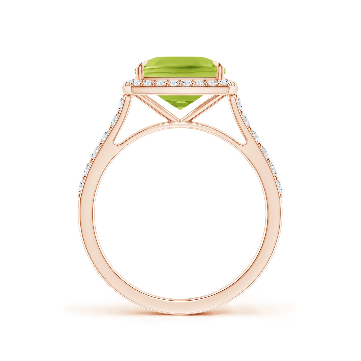 AA - Peridot / 2.51 CT / 14 KT Rose Gold