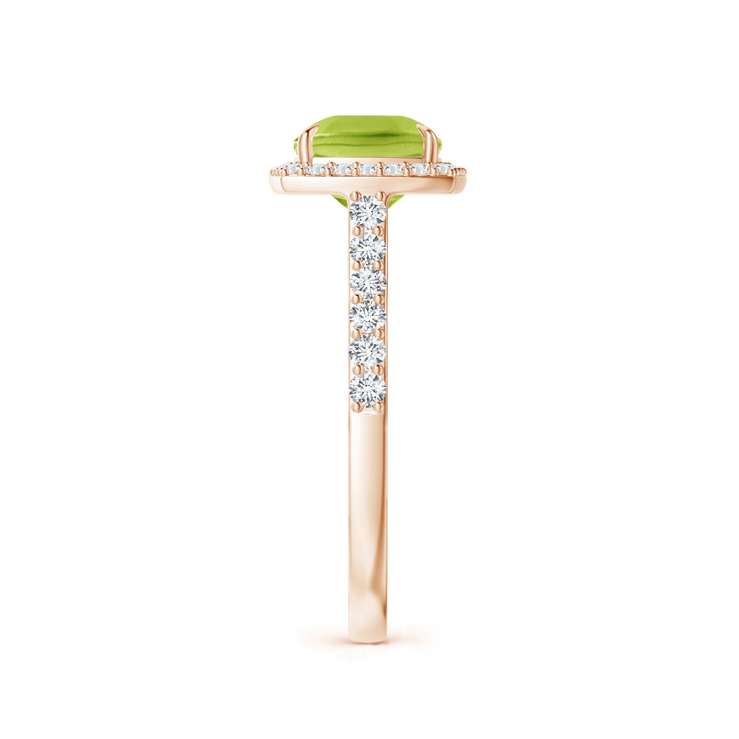 AA - Peridot / 2.51 CT / 14 KT Rose Gold