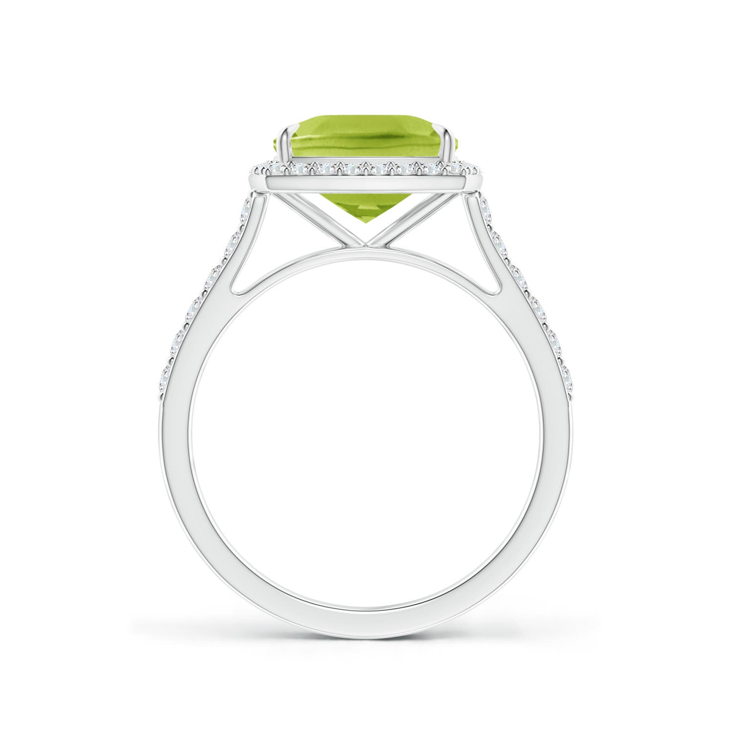 AA - Peridot / 2.51 CT / 14 KT White Gold