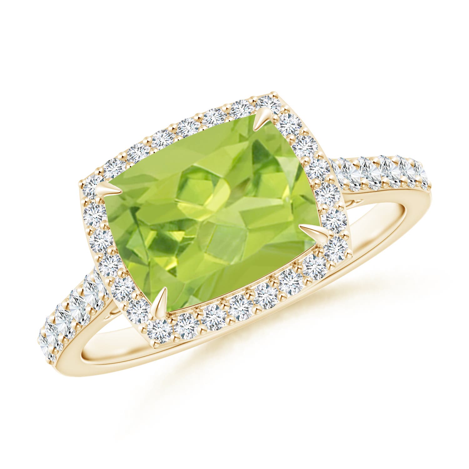 AA - Peridot / 2.51 CT / 14 KT Yellow Gold