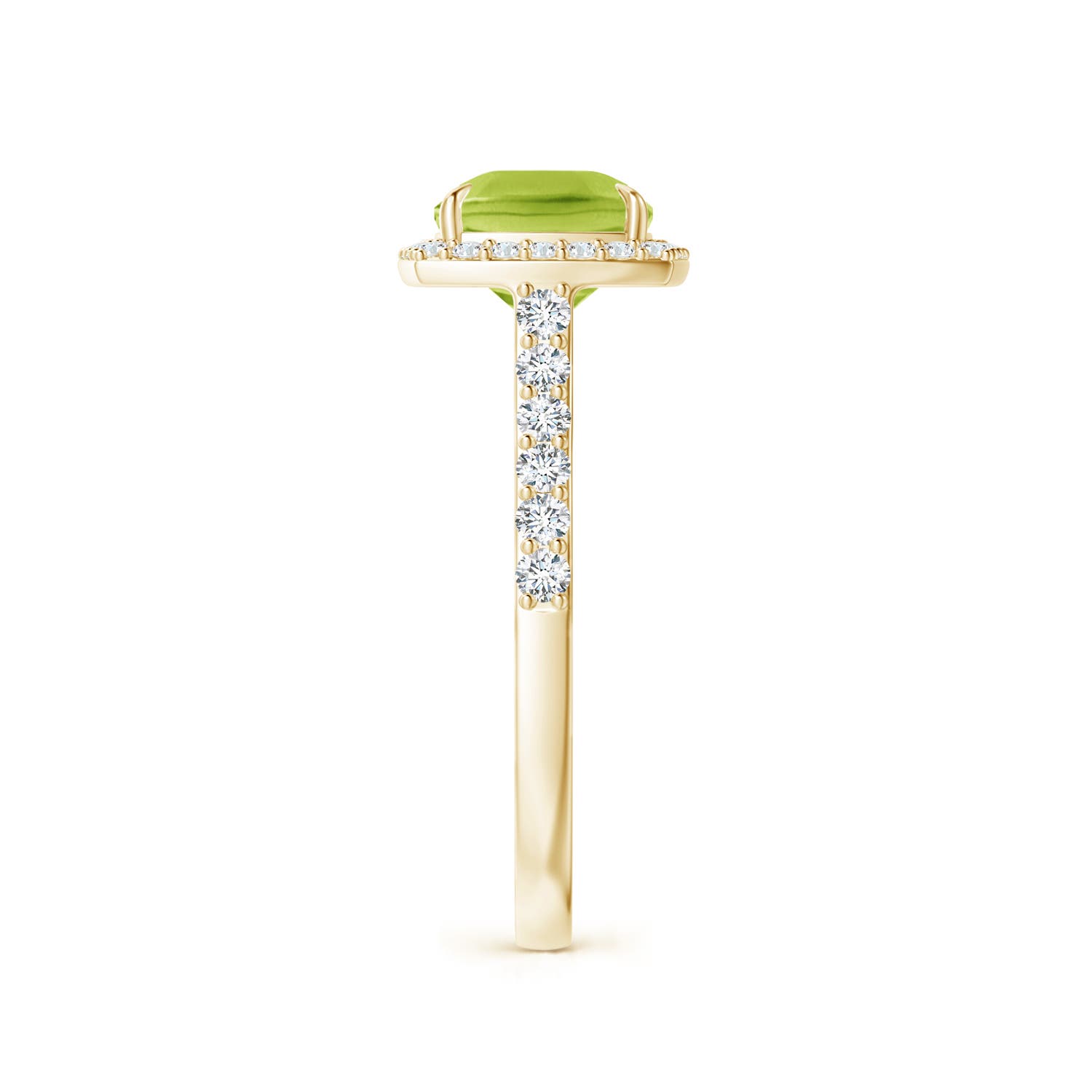 AA - Peridot / 2.51 CT / 14 KT Yellow Gold