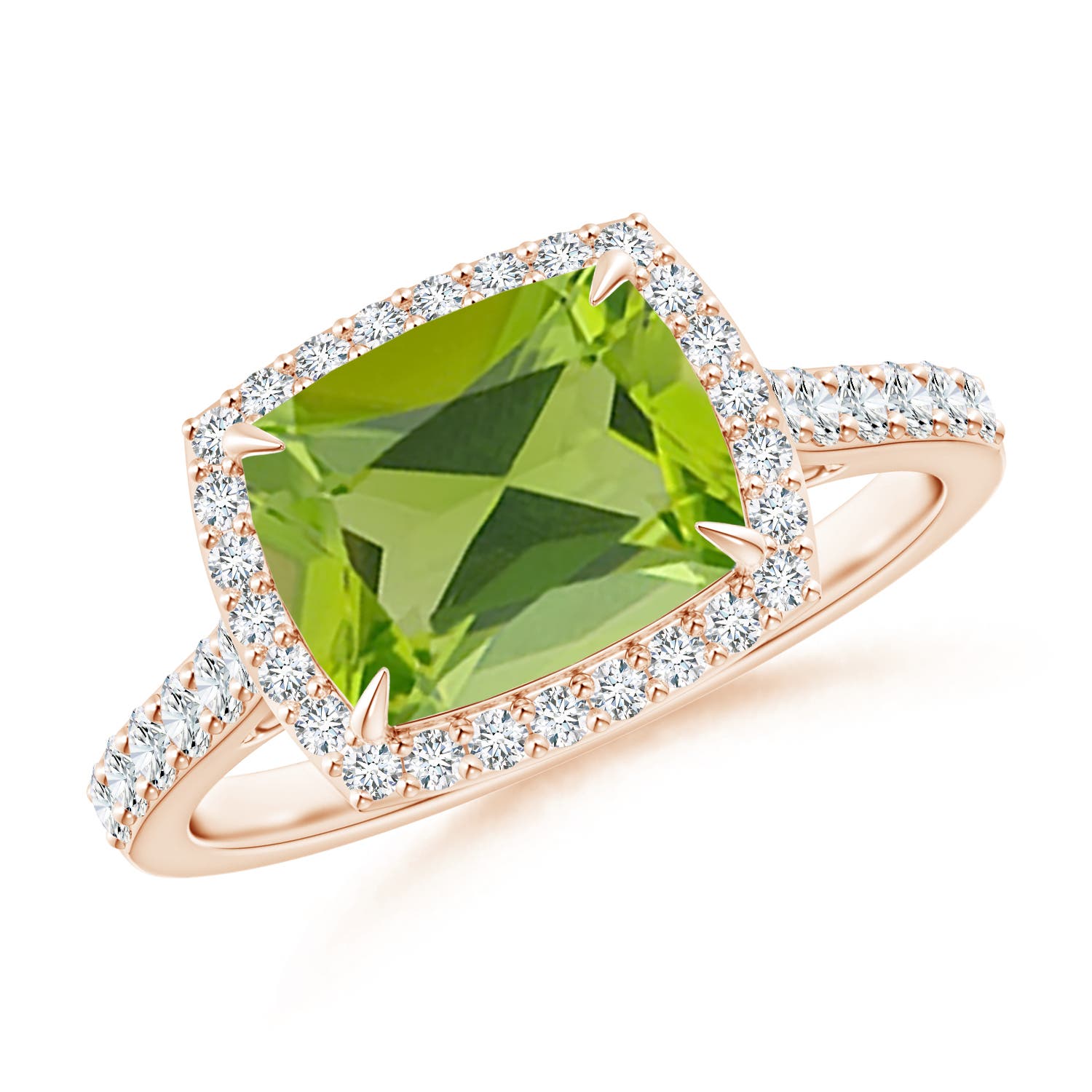 AAA - Peridot / 2.51 CT / 14 KT Rose Gold