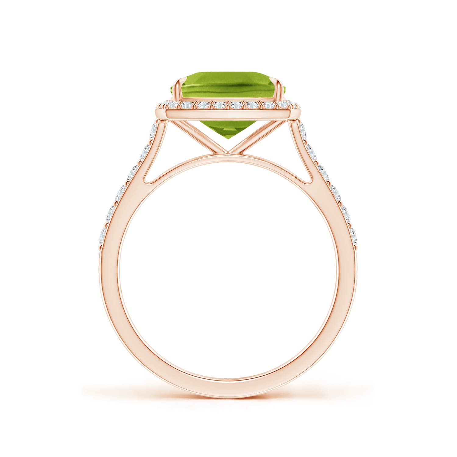 AAA - Peridot / 2.51 CT / 14 KT Rose Gold