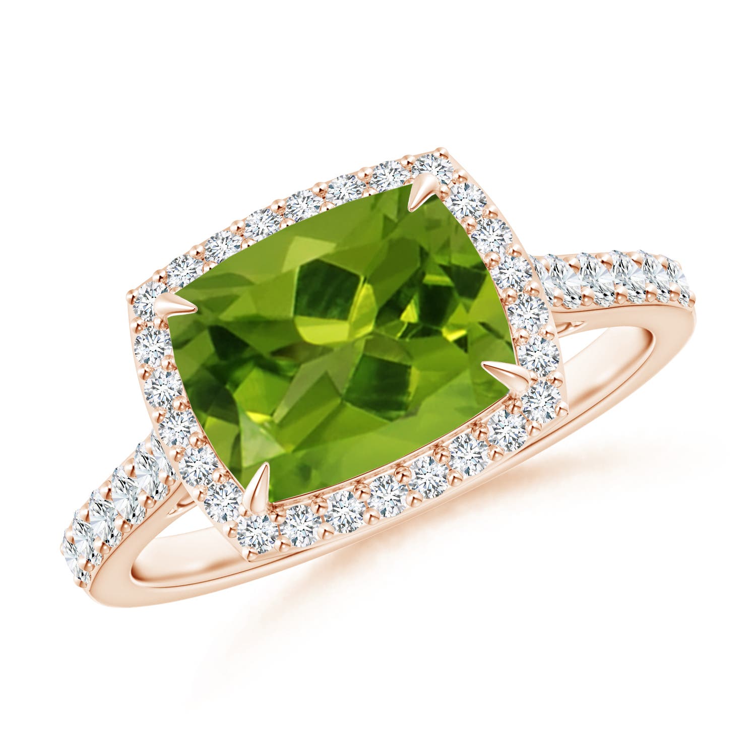 AAAA - Peridot / 2.51 CT / 14 KT Rose Gold