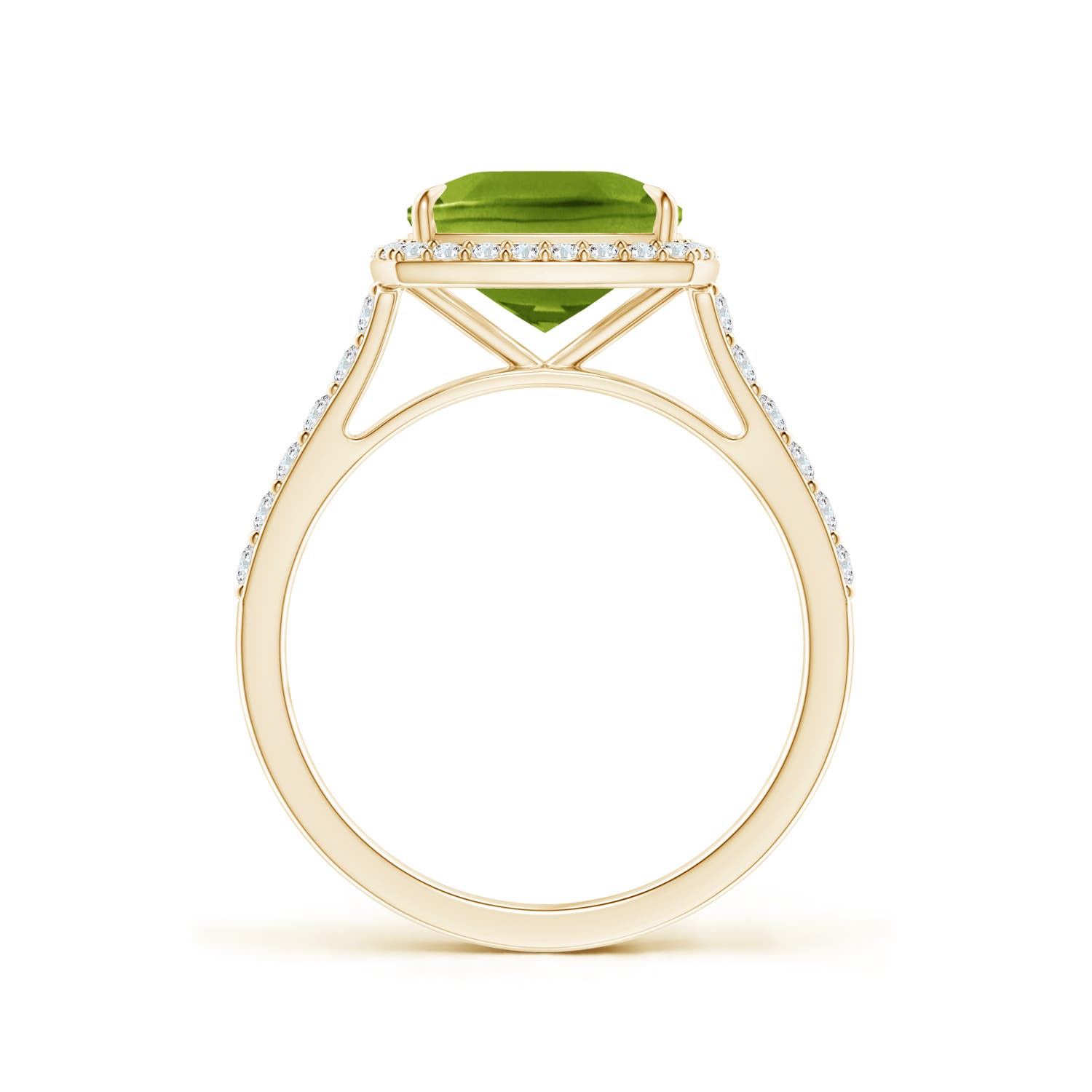 AAAA - Peridot / 2.51 CT / 14 KT Yellow Gold