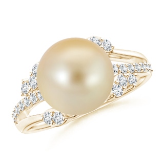 Round AAA Golden South Sea Cultured Pearl