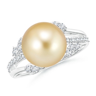 Round AAAA Golden South Sea Cultured Pearl