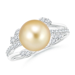 Round AAAA Golden South Sea Cultured Pearl