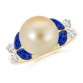 Round AAA Golden South Sea Cultured Pearl