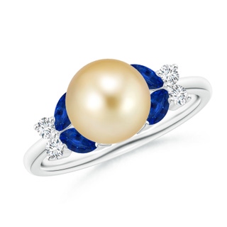 Round AAAA Golden South Sea Cultured Pearl