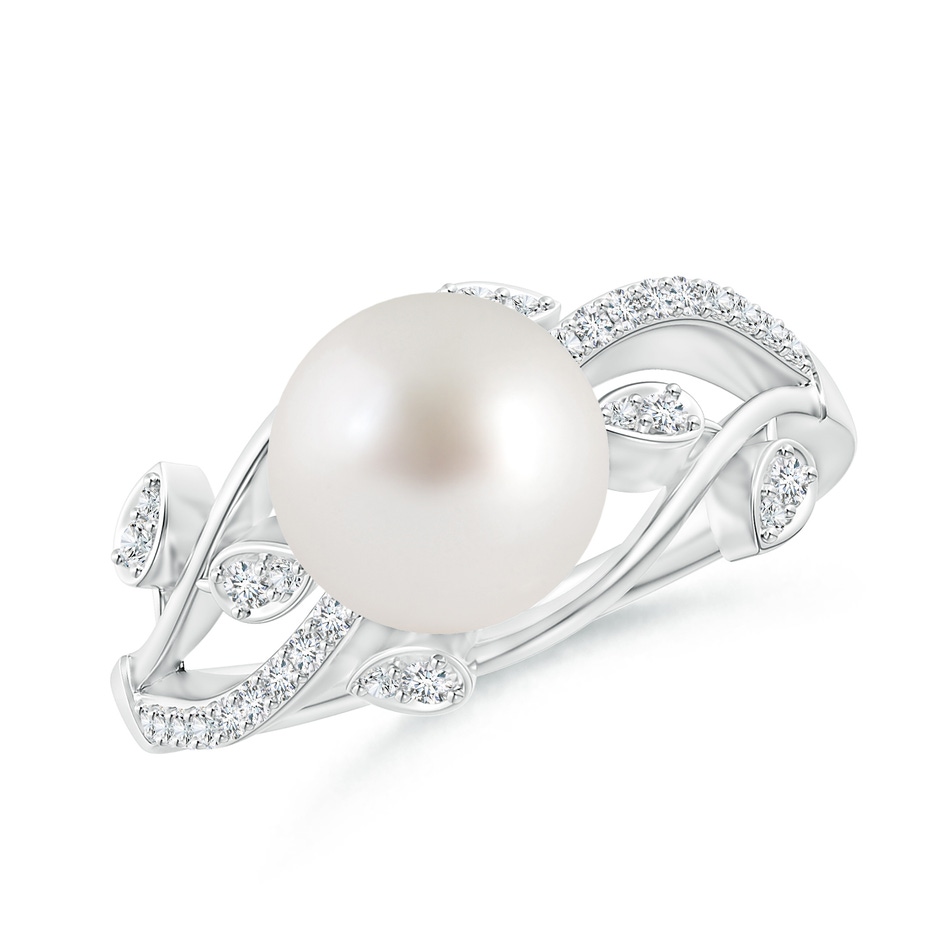 South Sea Pearl Olive Leaf Vine Ring | Angara