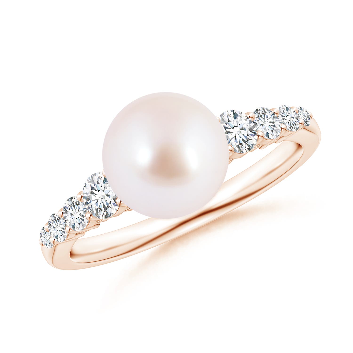 Classic Japanese Akoya Pearl Solitaire Ring