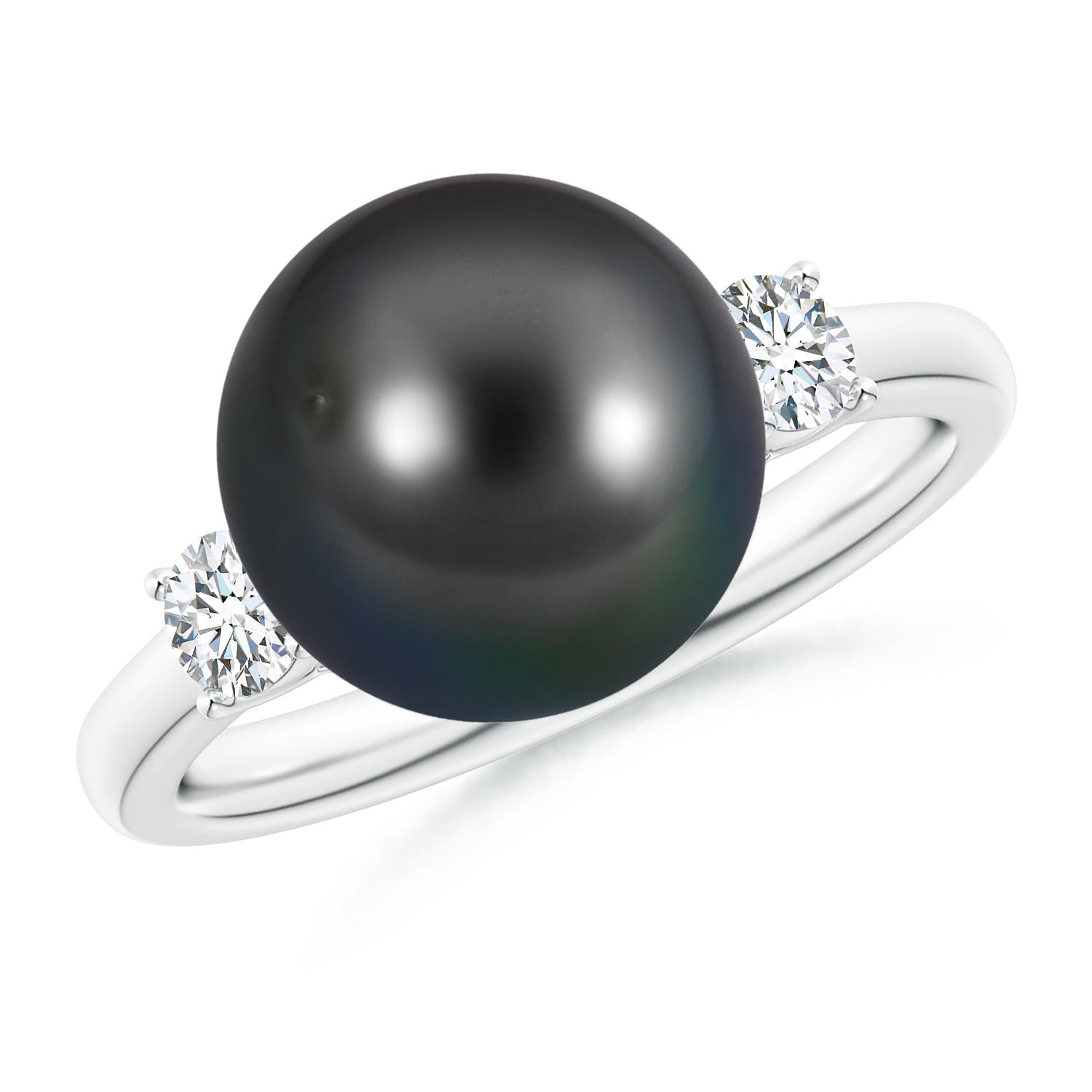 Platinum Tahitian Cultured Pearl Rings