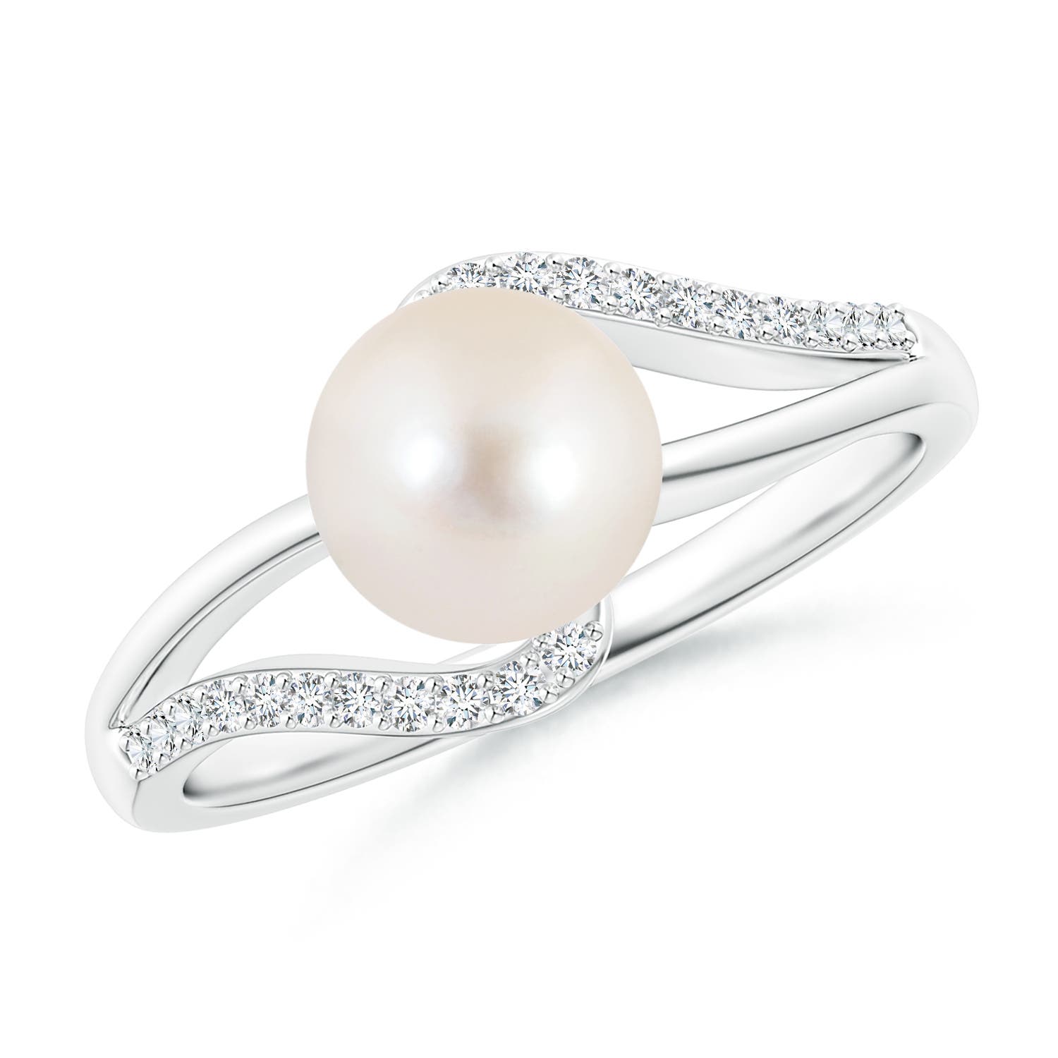 Freshwater Pearl Ring with Bypass Shank | Angara