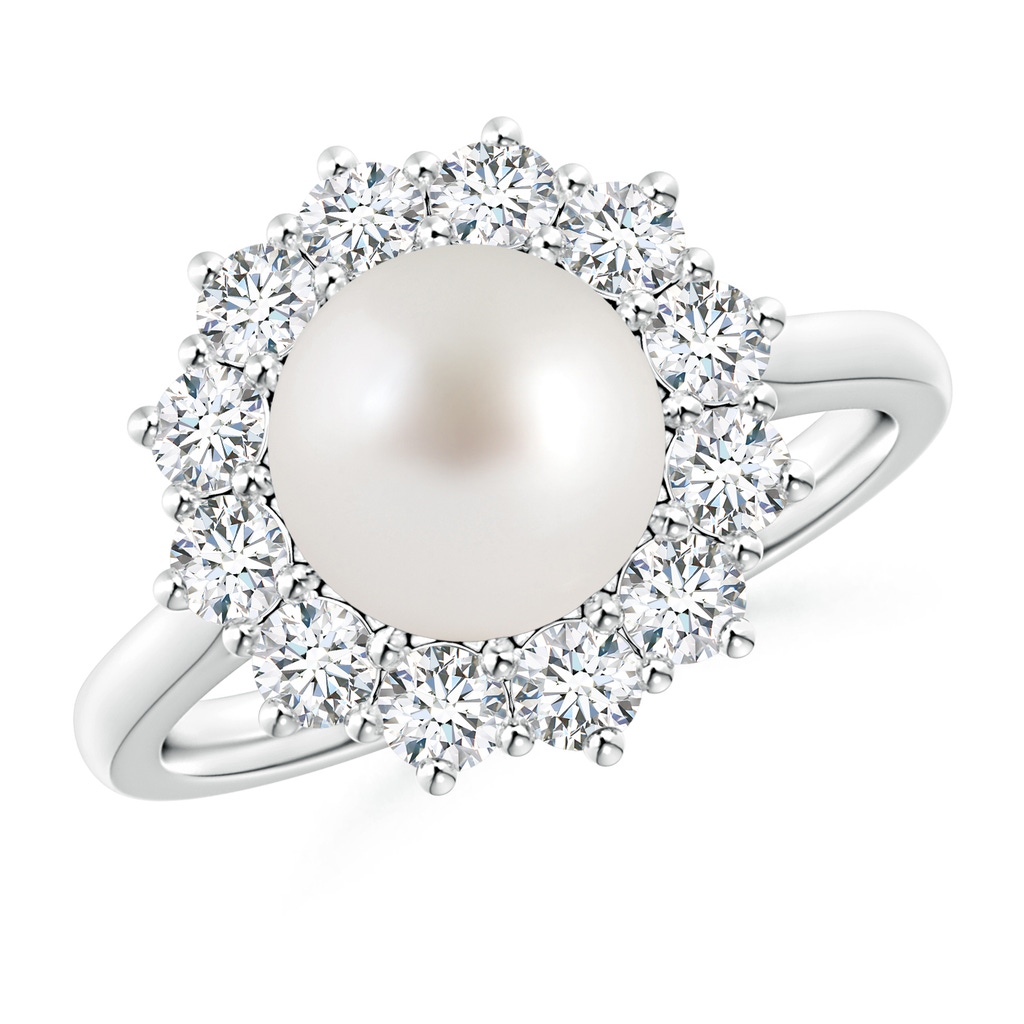 8mm AAA Princess Diana Inspired South Sea Pearl Ring in White Gold