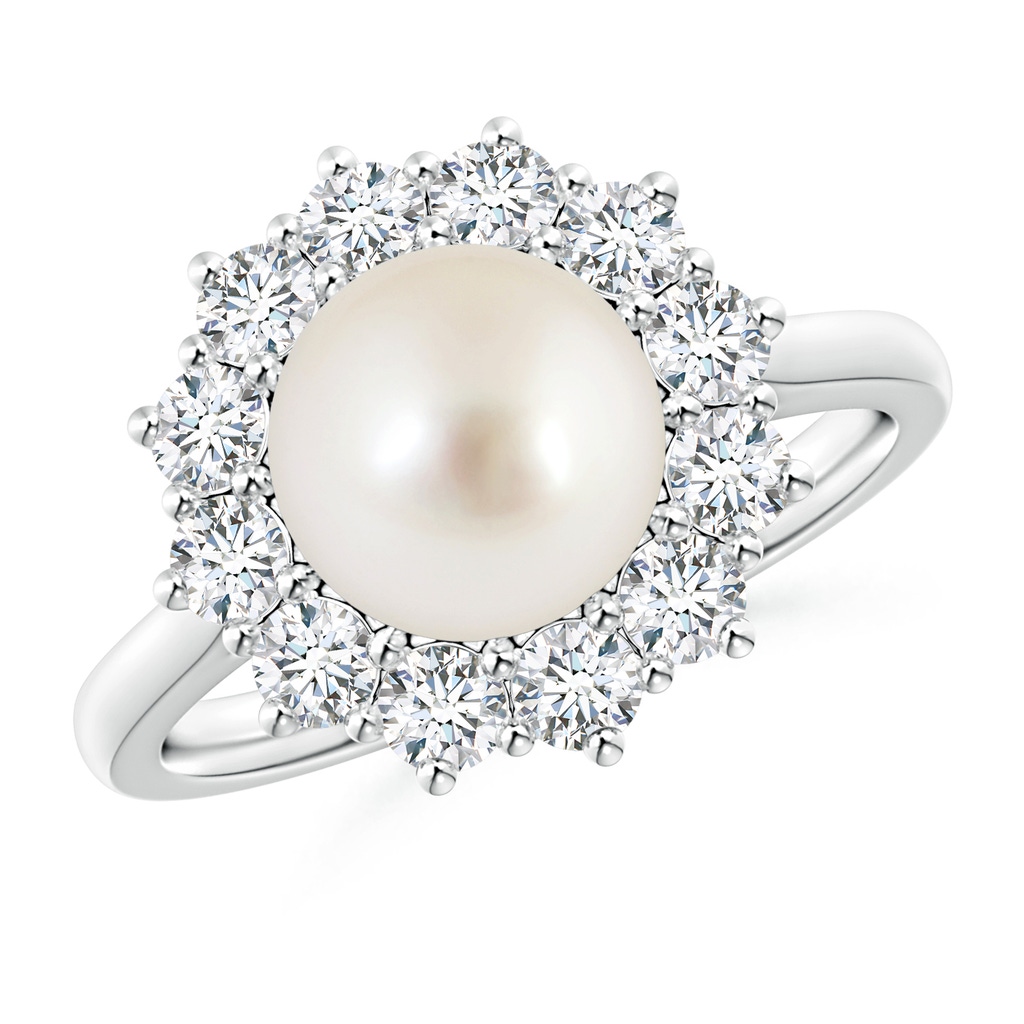 8mm AAAA Princess Diana Inspired South Sea Pearl Ring in P950 Platinum