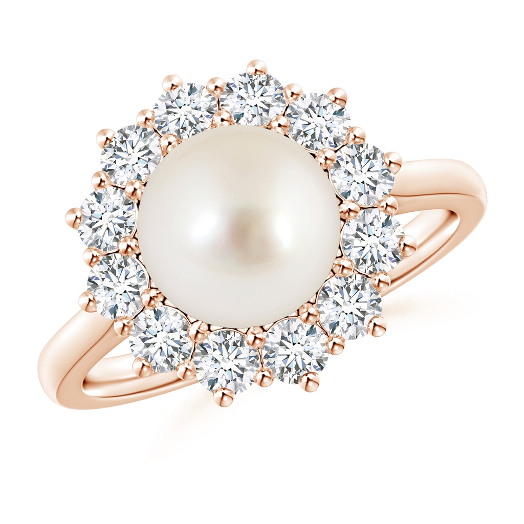 8mm AAAA Princess Diana Inspired South Sea Pearl Ring in Rose Gold