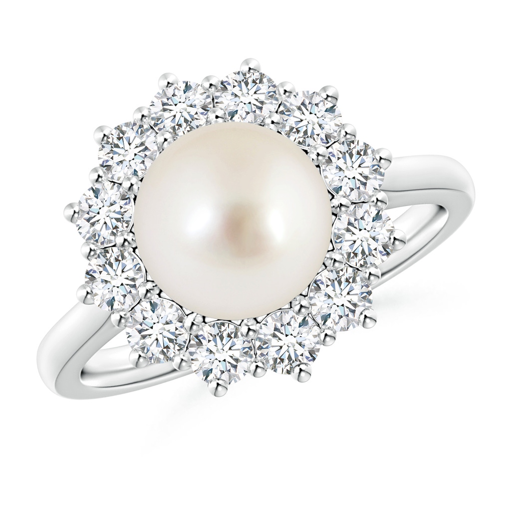 8mm AAAA Princess Diana Inspired South Sea Pearl Ring in White Gold