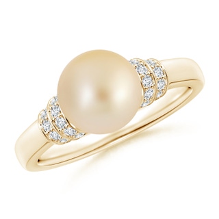 Round AA Golden South Sea Cultured Pearl