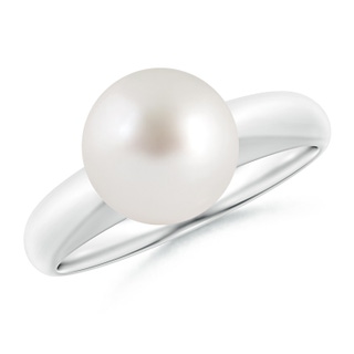 9mm AAA Solitaire South Sea Pearl Engagement Ring in White Gold