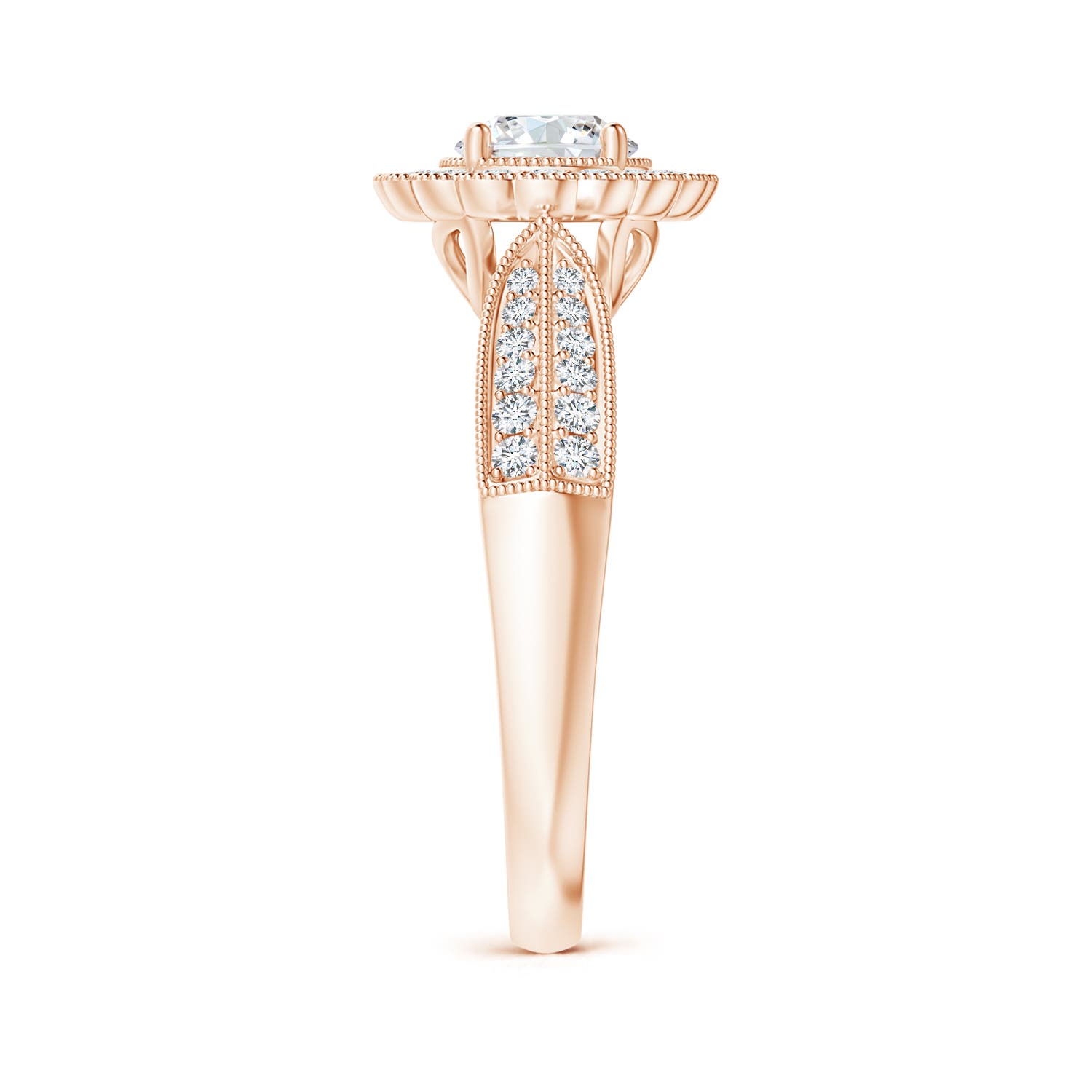 F-G, VS / 1.02 CT / 14 KT Rose Gold