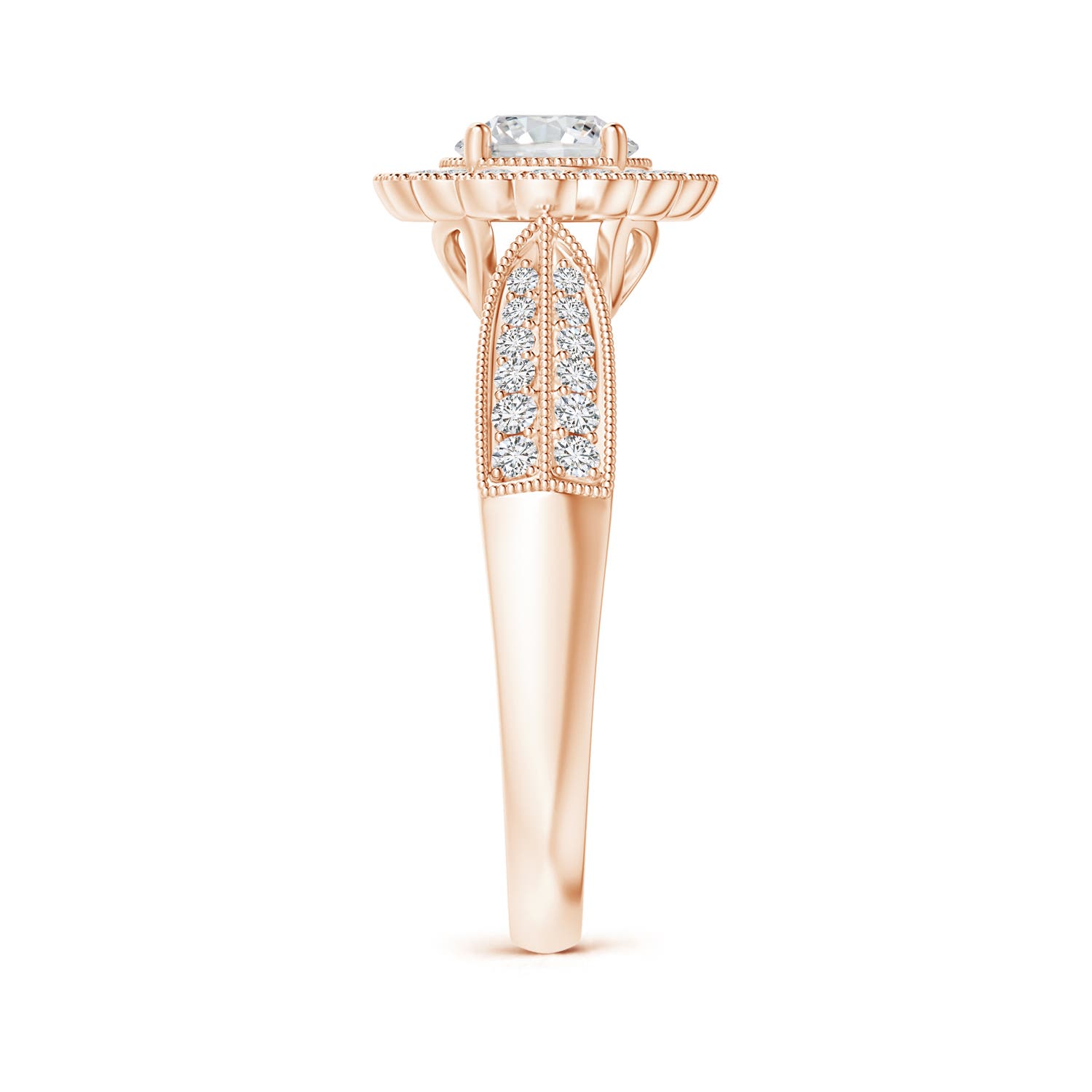 H, SI2 / 1.02 CT / 14 KT Rose Gold