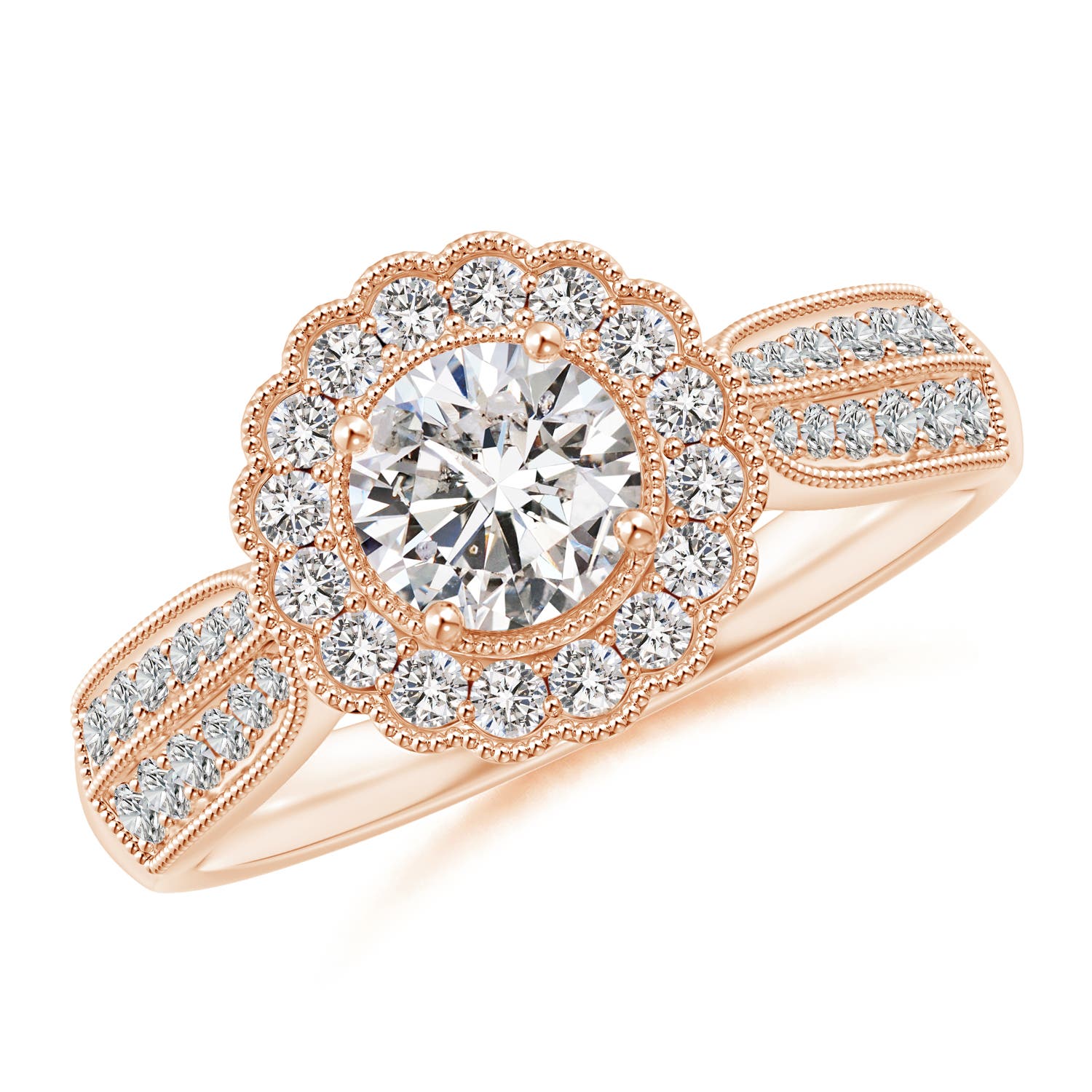 I-J, I1-I2 / 1.02 CT / 14 KT Rose Gold