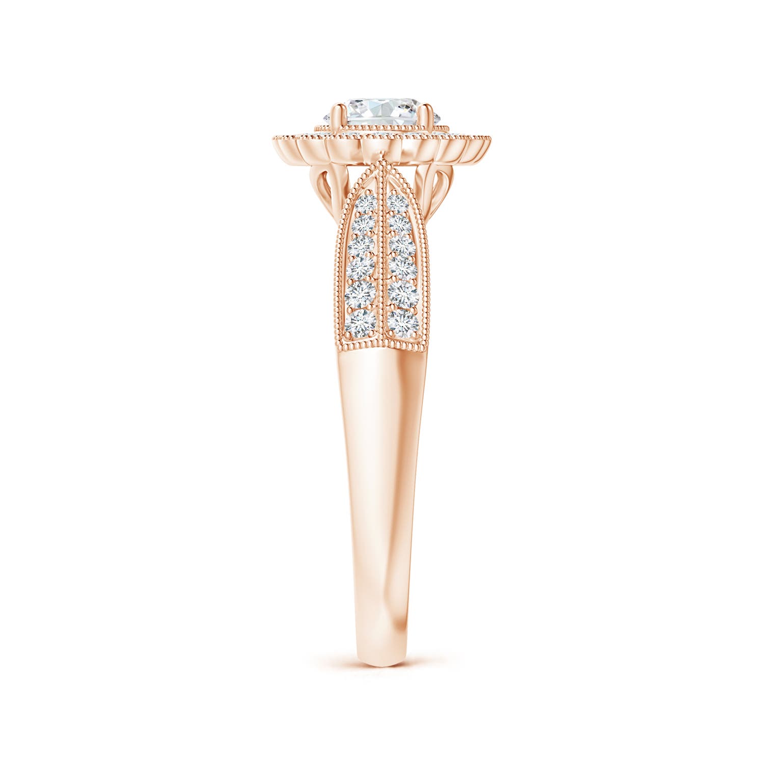 F-G, VS / 0.77 CT / 14 KT Rose Gold