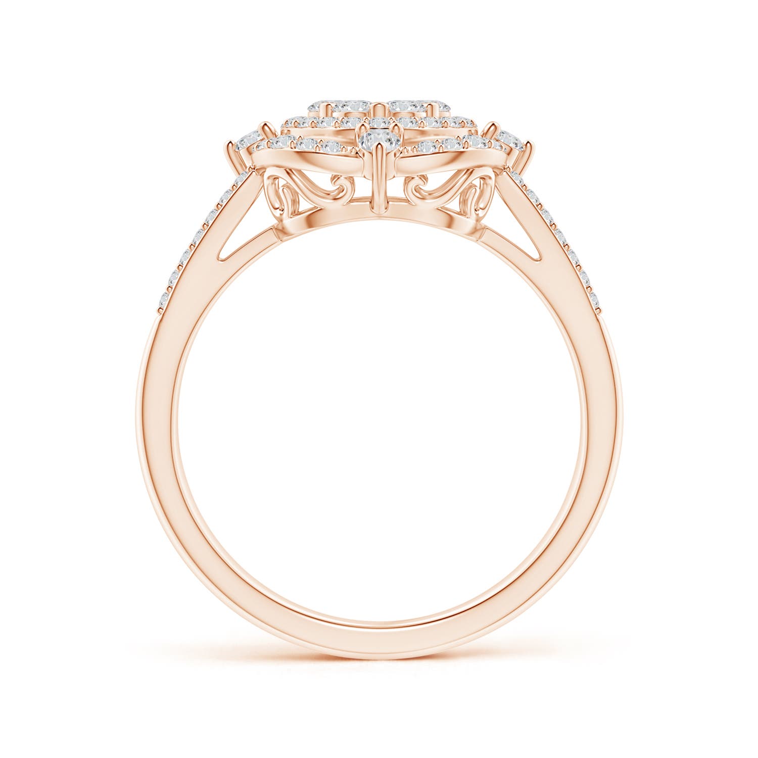 H, SI2 / 0.69 CT / 14 KT Rose Gold