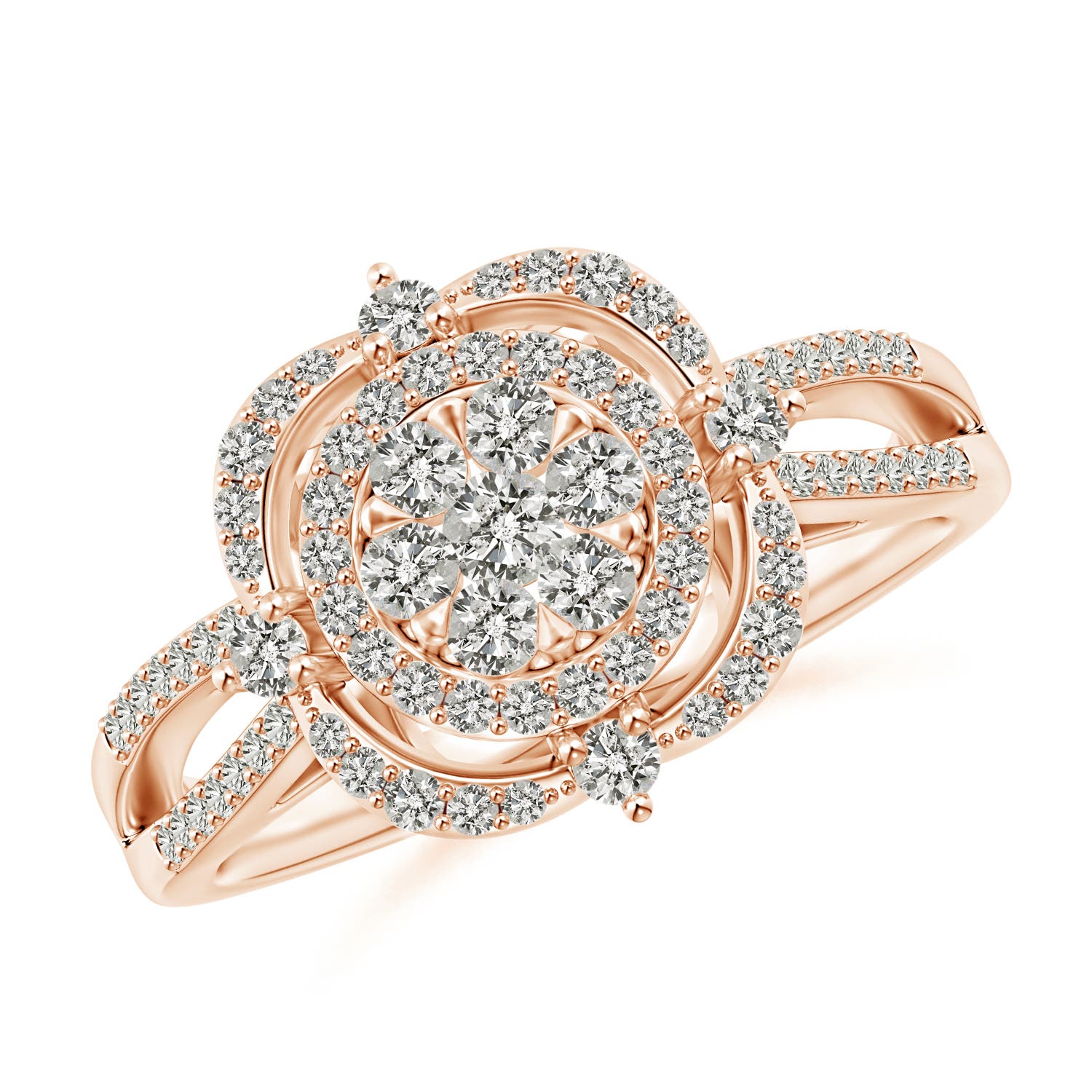 K, I3 / 0.69 CT / 14 KT Rose Gold