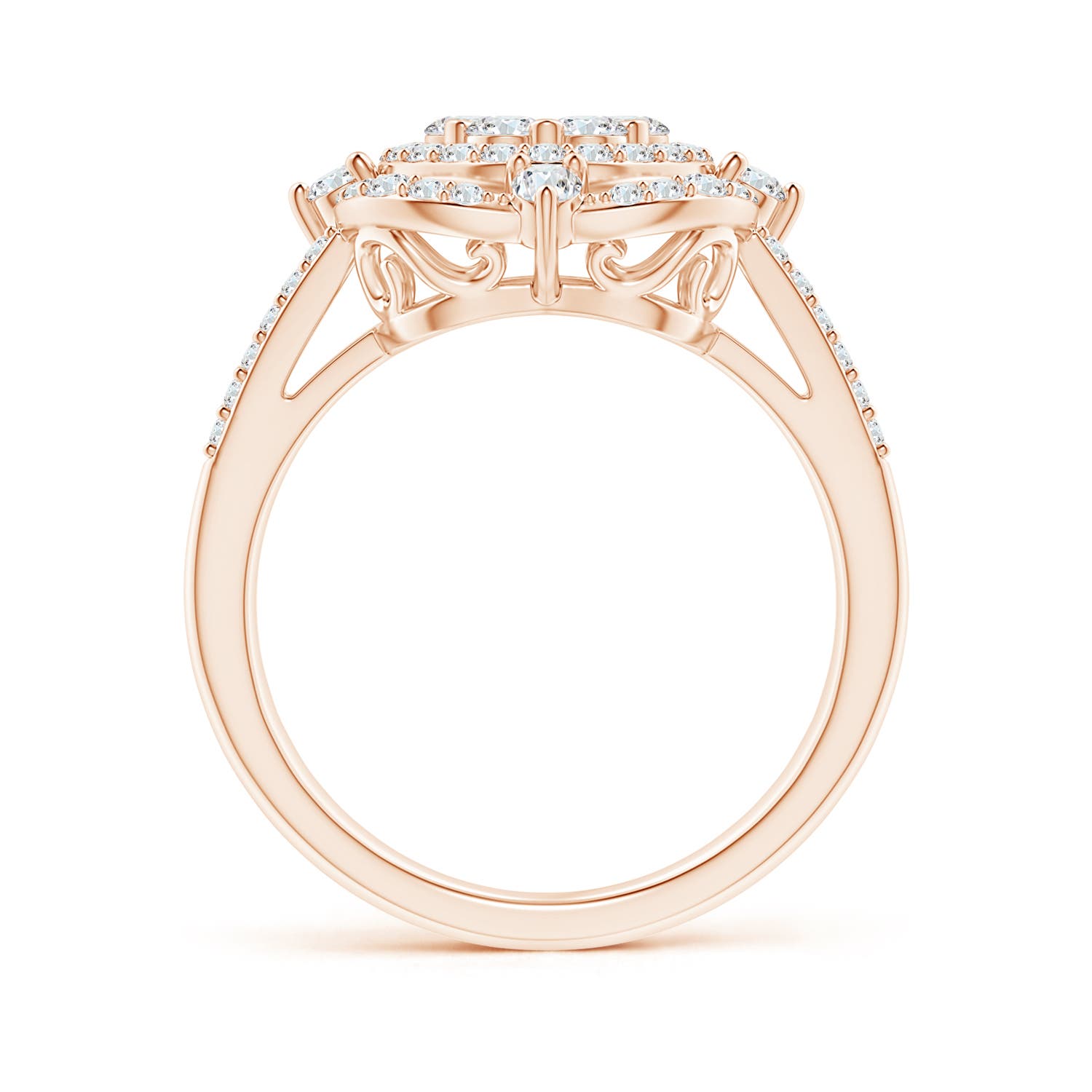 G, VS2 / 1.06 CT / 14 KT Rose Gold