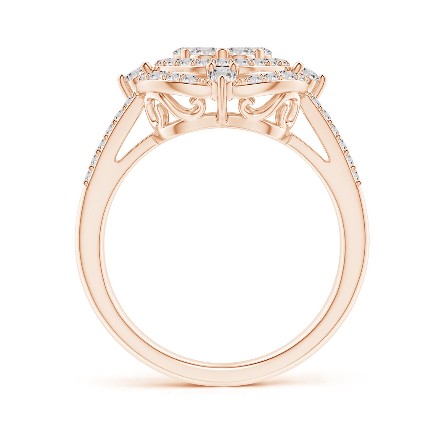 I-J, I1-I2 / 1.06 CT / 14 KT Rose Gold