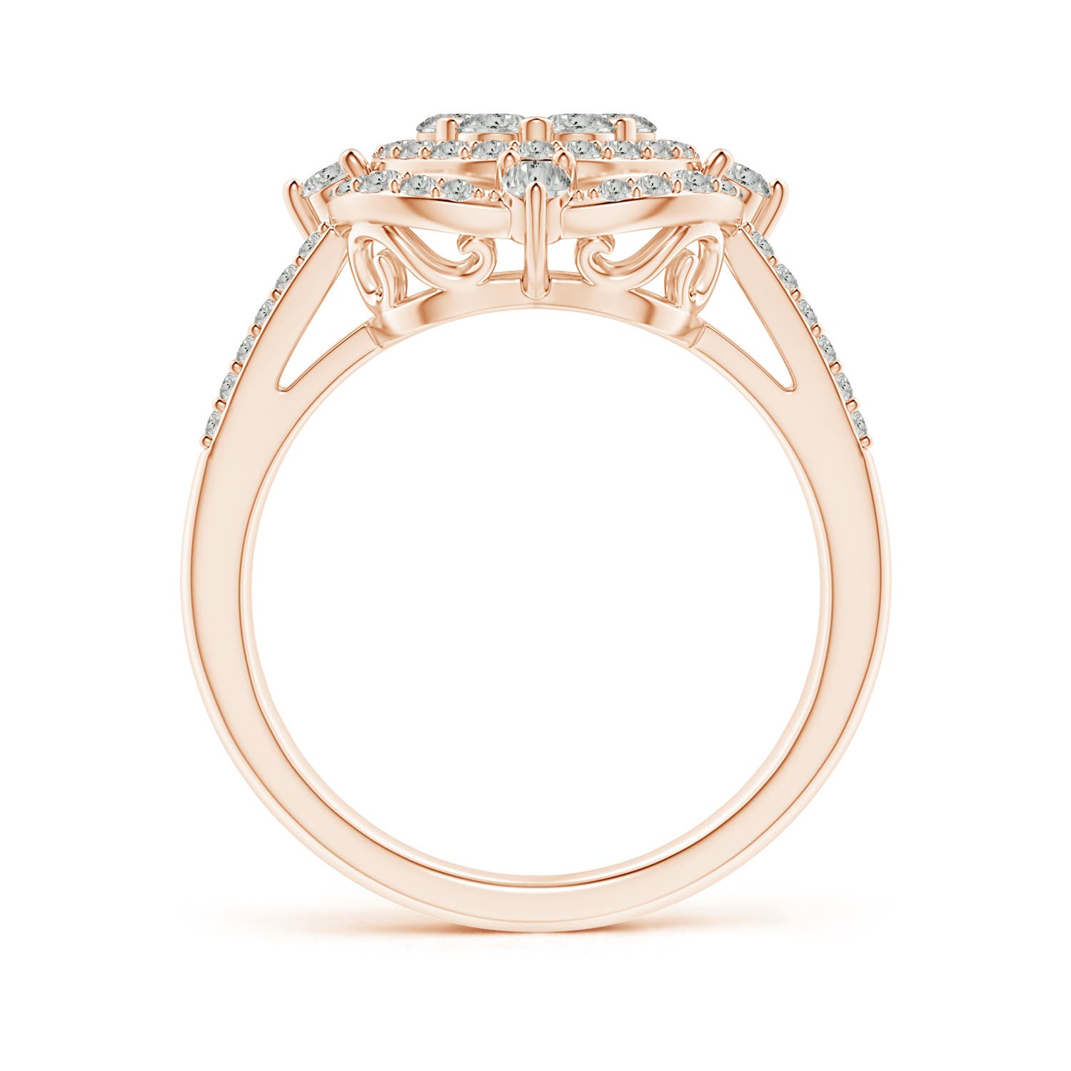 K, I3 / 1.06 CT / 14 KT Rose Gold