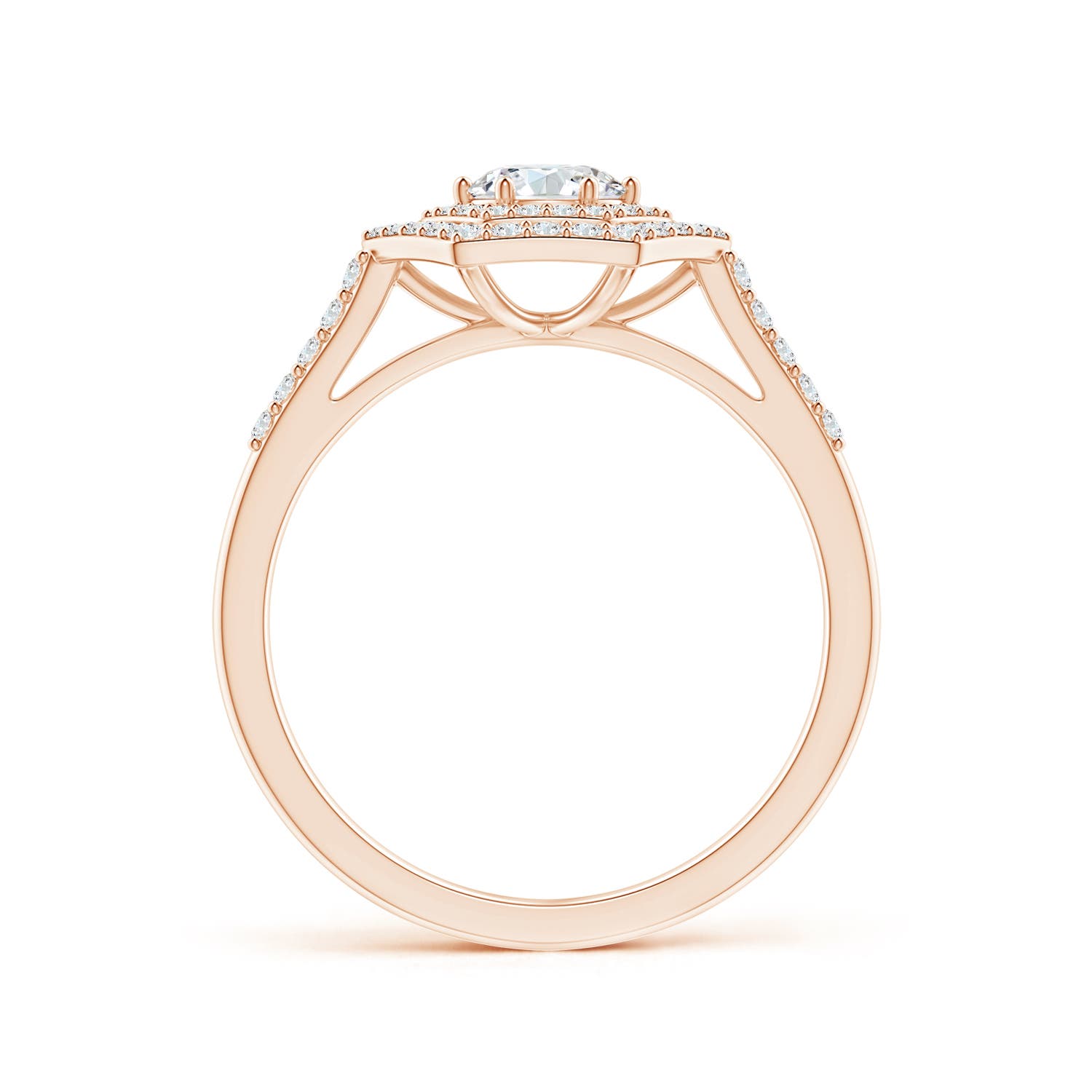 G, VS2 / 0.74 CT / 14 KT Rose Gold