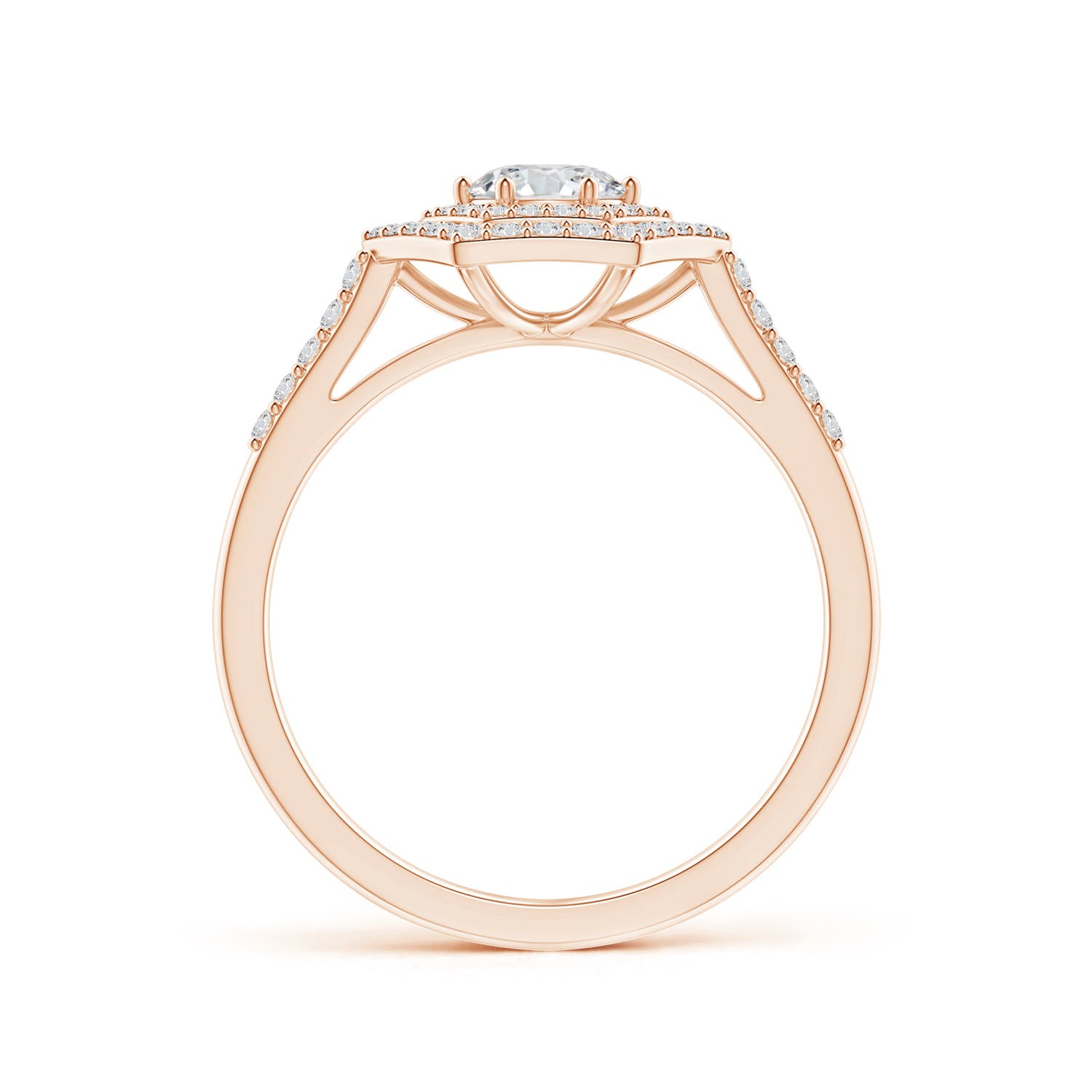 H, SI2 / 0.74 CT / 14 KT Rose Gold