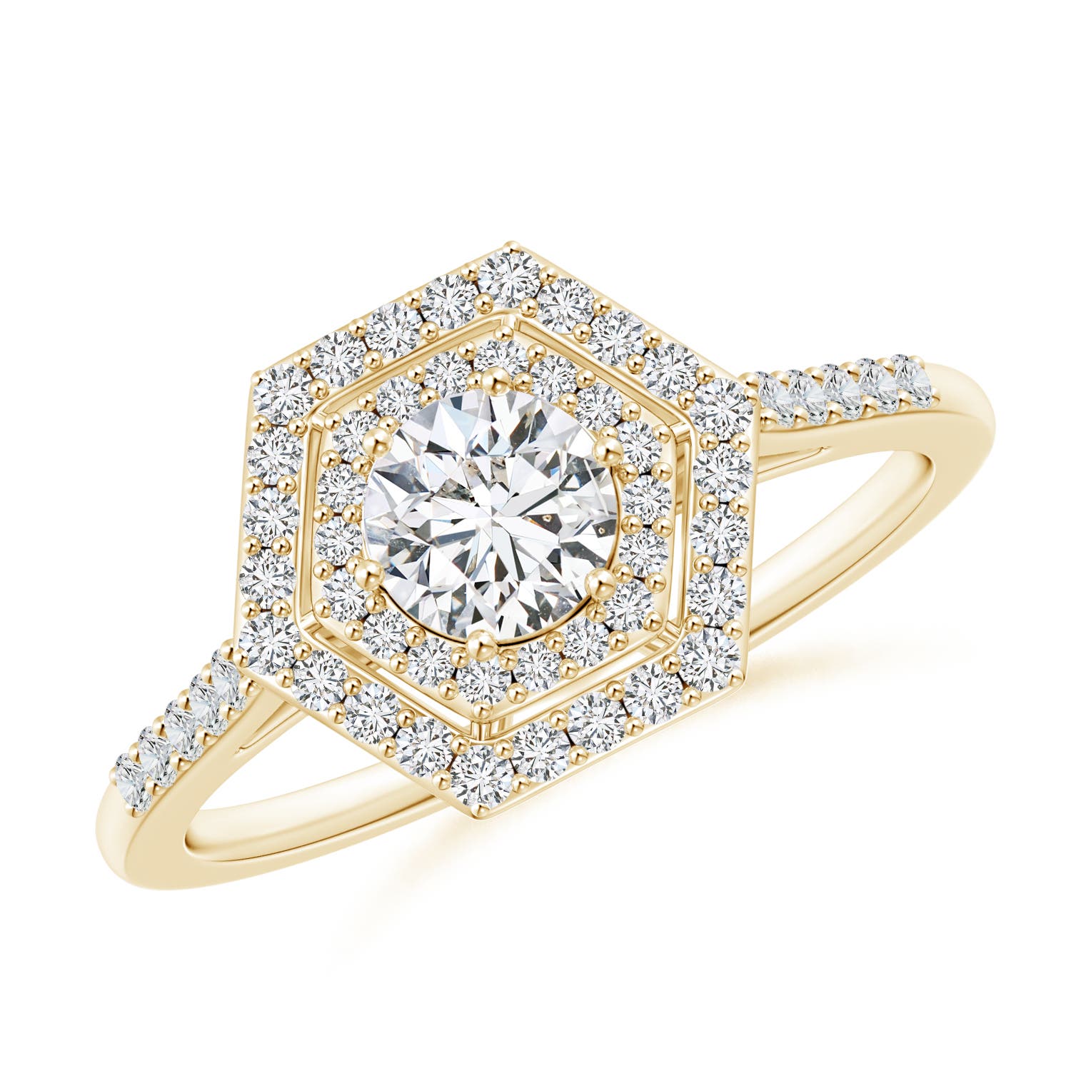 H, SI2 / 0.74 CT / 14 KT Yellow Gold