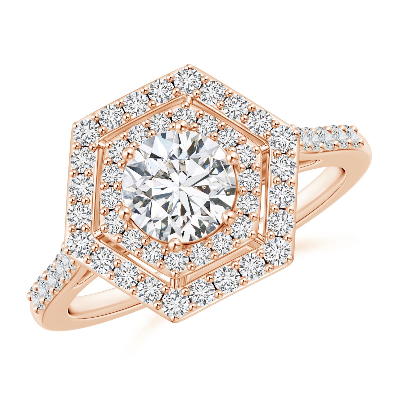 H, SI2 / 1.24 CT / 14 KT Rose Gold