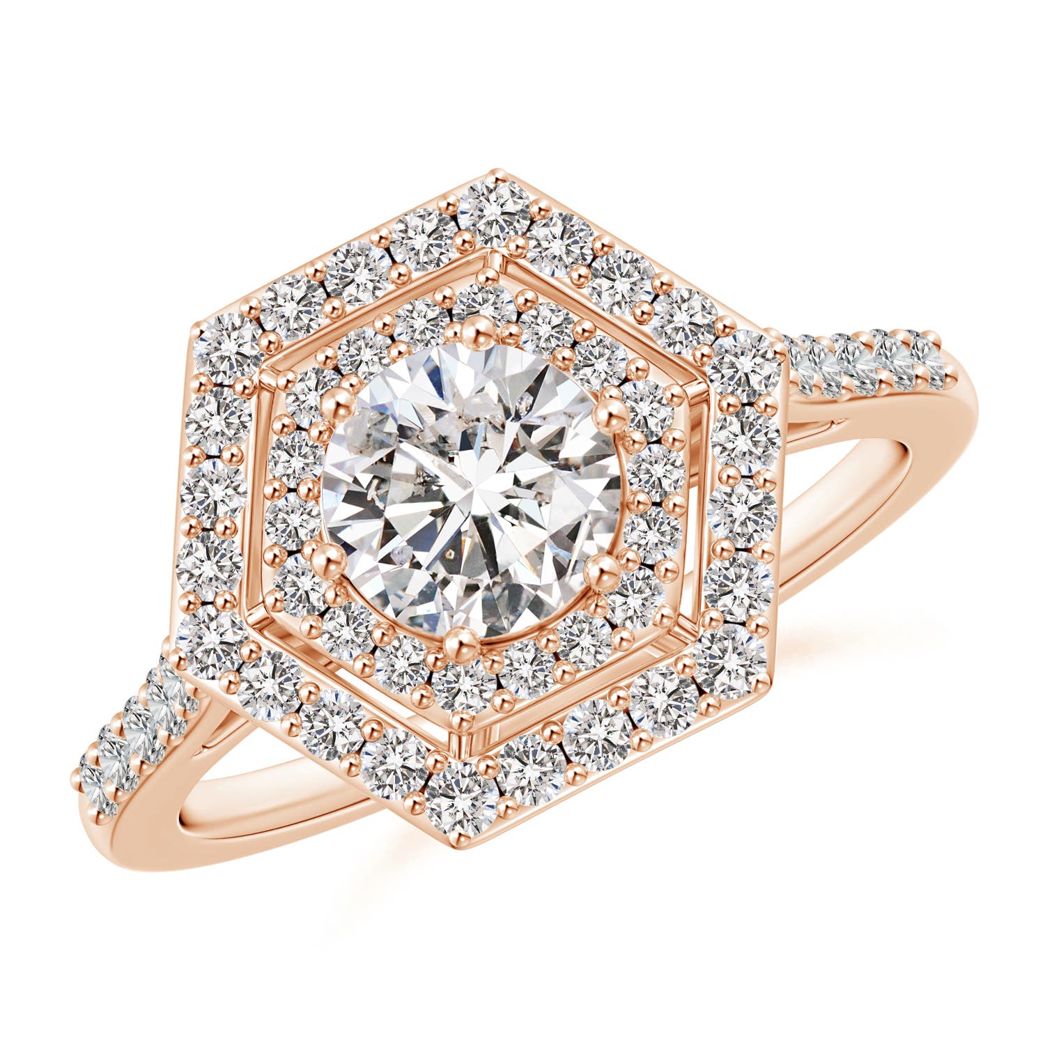 I-J, I1-I2 / 1.24 CT / 14 KT Rose Gold