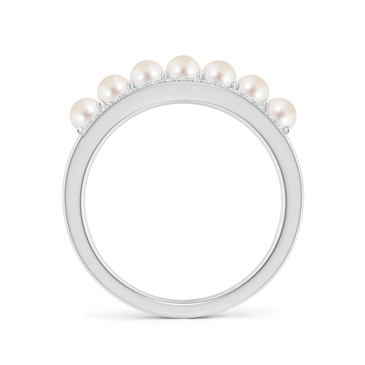 Diamond and Seed Pearl Ring