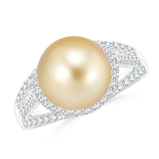 Round AAAA Golden South Sea Cultured Pearl