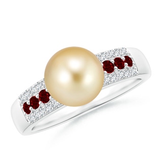 Round AAAA Golden South Sea Cultured Pearl